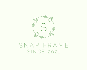 Spring Leaf Frame Boutique logo design