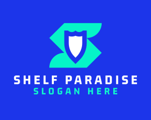 Security Shield Letter S logo design