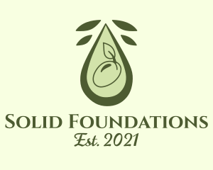 Olive Oil Droplet logo