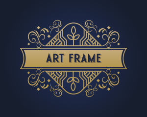 Art Deco Frame Ornament logo design