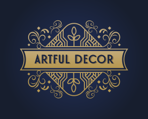 Art Deco Frame Ornament logo design