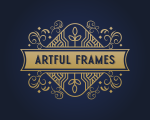 Art Deco Frame Ornament logo design