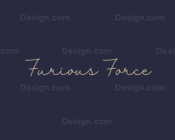 Elegant Handwritten Signature Logo