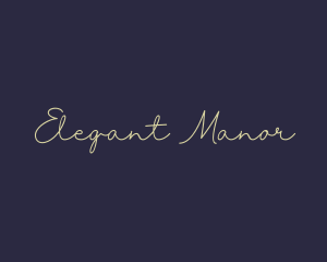 Elegant Handwritten Signature logo design