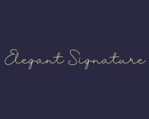 Elegant Handwritten Signature logo design