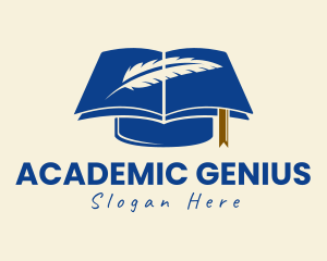 Academic Author Graduate logo design