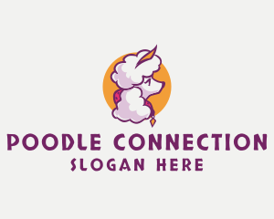 Grooming Poodle Dog  logo