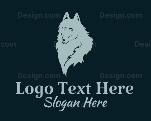 Gray Dog Pet Logo