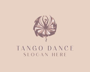 Floral Dancing Female  logo design