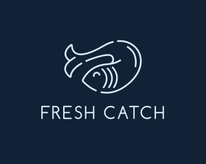 Monoline Fish Seafood logo