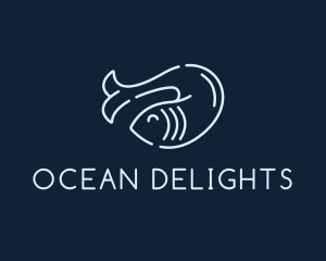 Monoline Fish Seafood logo
