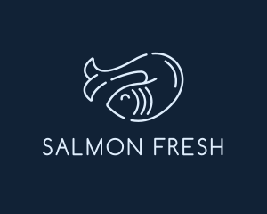 Monoline Fish Seafood logo