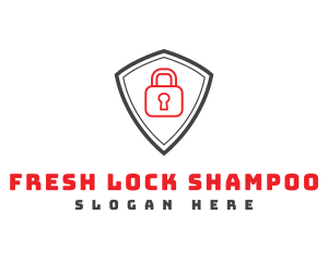 Secure Lock Shield logo design