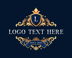 Royal Crown Crest Ornament logo