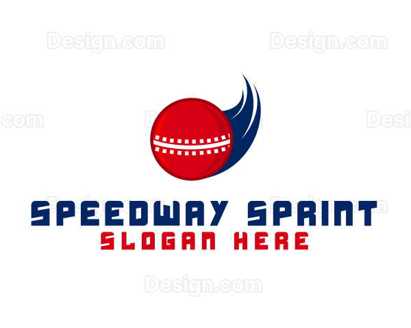 Fast Cricket Ball Logo