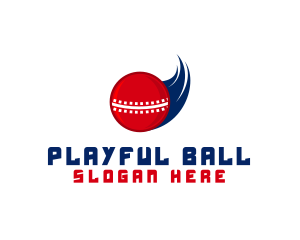 Fast Cricket Ball logo