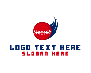Cricket - Fast Cricket Ball logo design