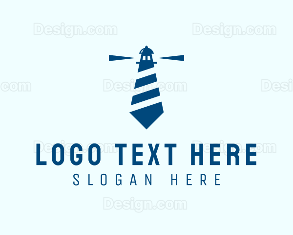 Blue Lighthouse Necktie Logo