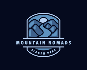 Outdoor Mountain Road Trip logo design