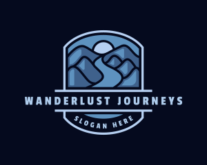 Outdoor Mountain Road Trip logo design