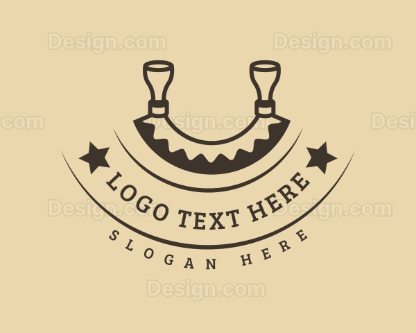 Retro Kitchen Knife Logo