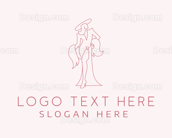 Sexy Woman Clothing Logo