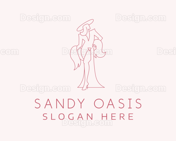 Sexy Woman Clothing Logo