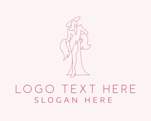 Sexy Woman Clothing Logo