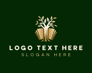 Elegant Tree Book Logo