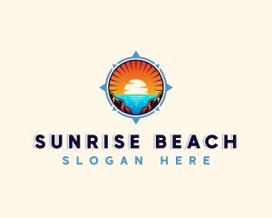 Mountain Compass Beach logo design