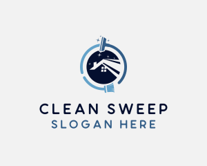 Residential Home Cleaning  logo design