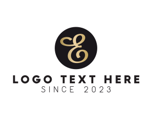 Cursive - Elegant Cursive Letter E logo design