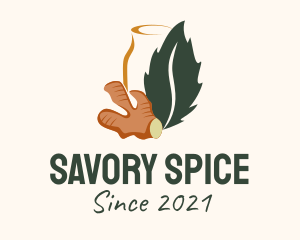 Ginger Tea Spice  logo design