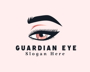 Beautiful Woman Eyelash logo design