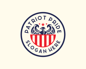 Patriotic USA Eagle logo design