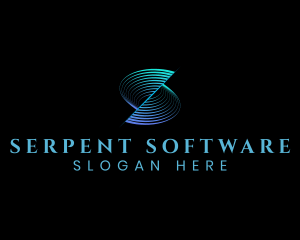 Cyber  Software App Letter S logo design