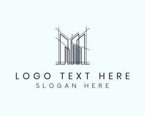 Platform - Building Construction Scaffolding logo design