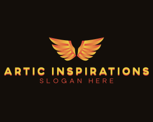 Archangel Wings Holistic logo design