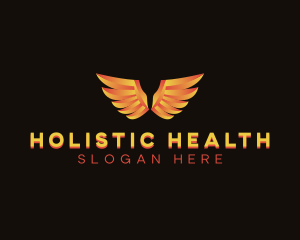 Archangel Wings Holistic logo design