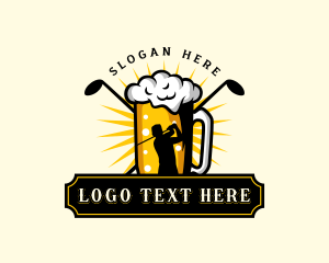 Beer Golf Brewery Logo