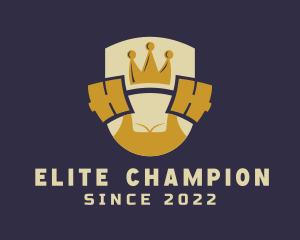 Weightlifting Champion Crown King logo