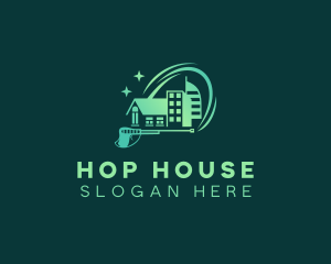 House Building Pressure Washing  logo design