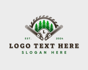 Logging Chainsaw Carpentry logo