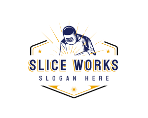 Craftsmanship Welder Engraving logo design