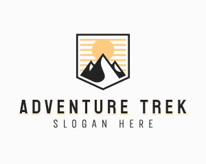 Adventure Mountain Climbing logo design