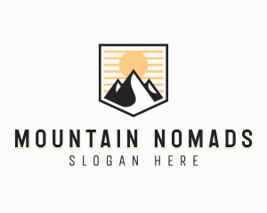 Adventure Mountain Climbing logo design