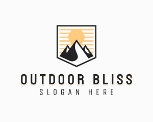 Adventure Mountain Climbing logo design