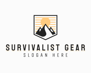 Adventure Mountain Climbing logo design