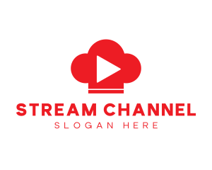 Chef Video Streaming logo design