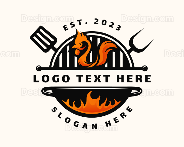 Grill Chicken Restaurant Logo